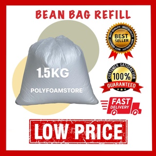 5KG (Poly Foam Polystyrene BEADS)Bean Bag Refill/Beads Fiber/Beads  Filling/Bean Bag sofa Fiber/Isi biji Kabus