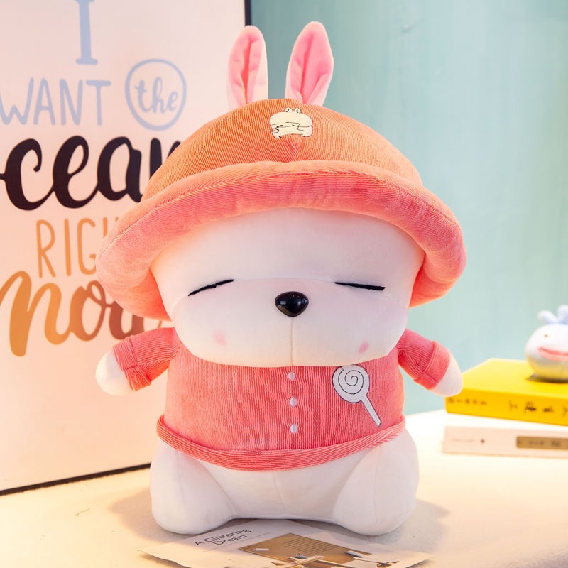 JFMM Mashimaro Large Bunny Doll Little White Rabbit Ragdoll Plush Toys ...