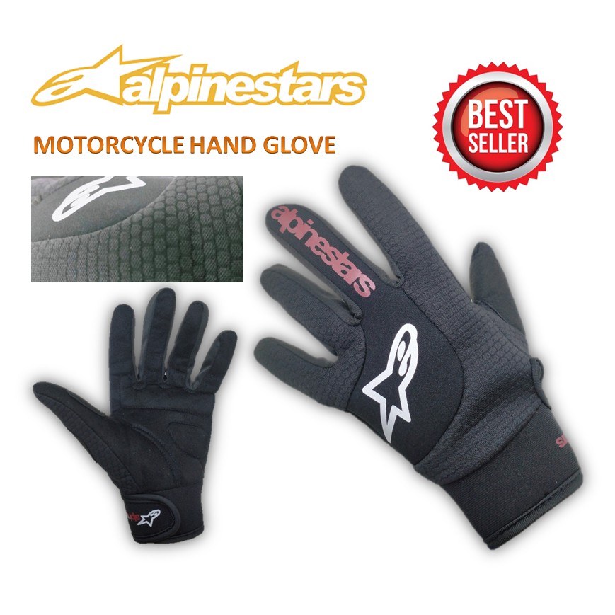 MOTORCYCLE RIDING GLOVE COMFORTABLE FIT AS DN | Shopee Malaysia