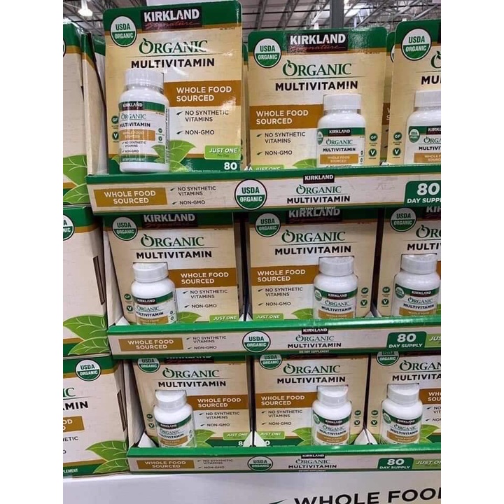 Kirkland Signature Organic Multivitamin Multivitamin supplement 80
