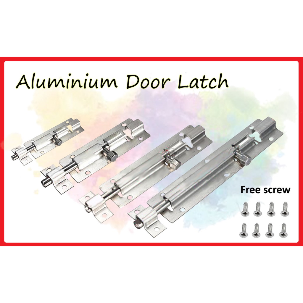 Aluminum Door Latch Selak Pintu Safety Door Bolt Door Lock Sliding Lock ...