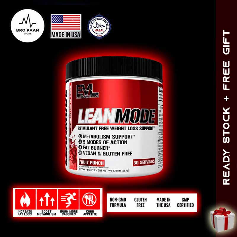 Evl Nutrition LEANMODE Fat Burner (Powder) 30 Servings Fruit Punch