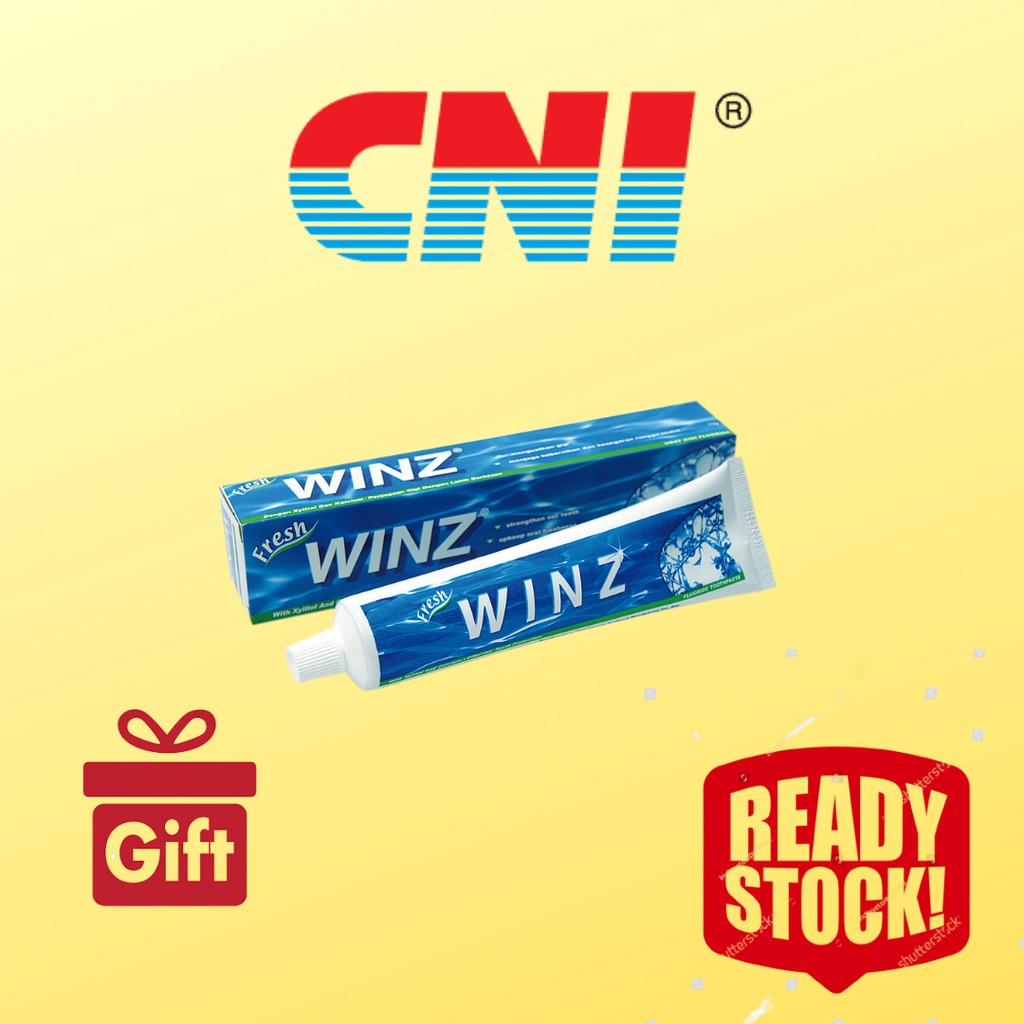 CNI Winz Fluoride Toothpaste 75g With Xylitol, Calcium and Phosphate