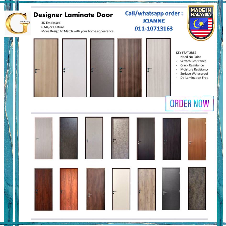 Laminate Door Honeycomb Core Door / Solid Tubular Core Door | Shopee ...