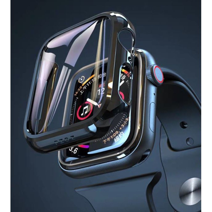 Watch 40MM 44MM Series 4 5 6 SE smart watch full cover case + tempered ...