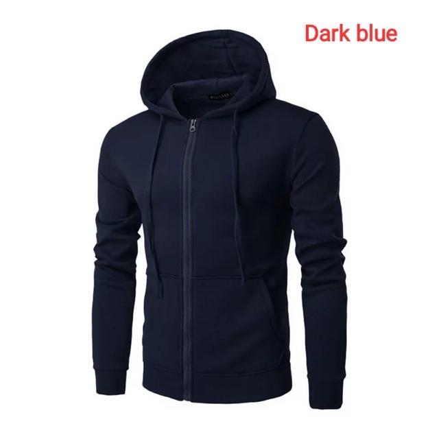 🔥🔥 [𝐒-𝟔𝐗𝐋] Unisex Long Sleeve hoodies Solid Zipper | Shopee Malaysia