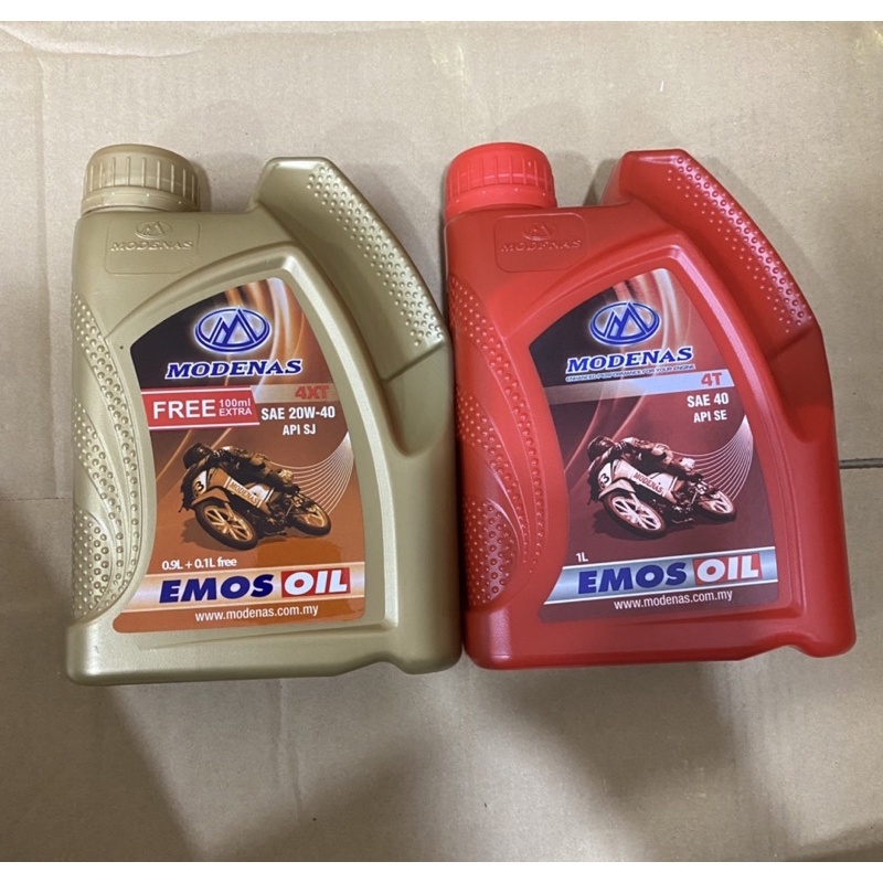Modenas Emos 4T Oil SAE 20W40/SAE40 (1L) | Shopee Malaysia