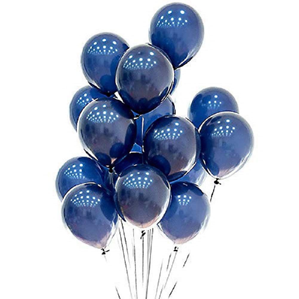 PartyWoo Azure Blue Balloons, 120 Pcs 5 inch Pearl Azure Blue Balloons, Blue Balloons for Balloon Garland or Balloon Arch As Party Decorations