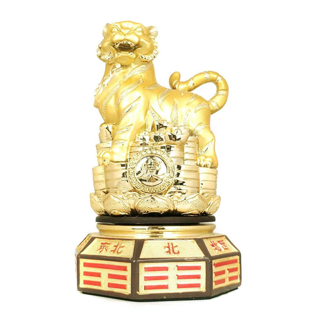 Feng Shui Tiger with Pakua Statue Figurine Shopee Malaysia