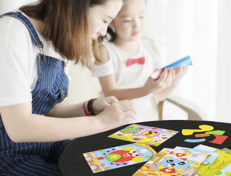 5Pcs 3D EVA Foam Sticker Puzzle Game DIY Cartoon Animal Learning ...