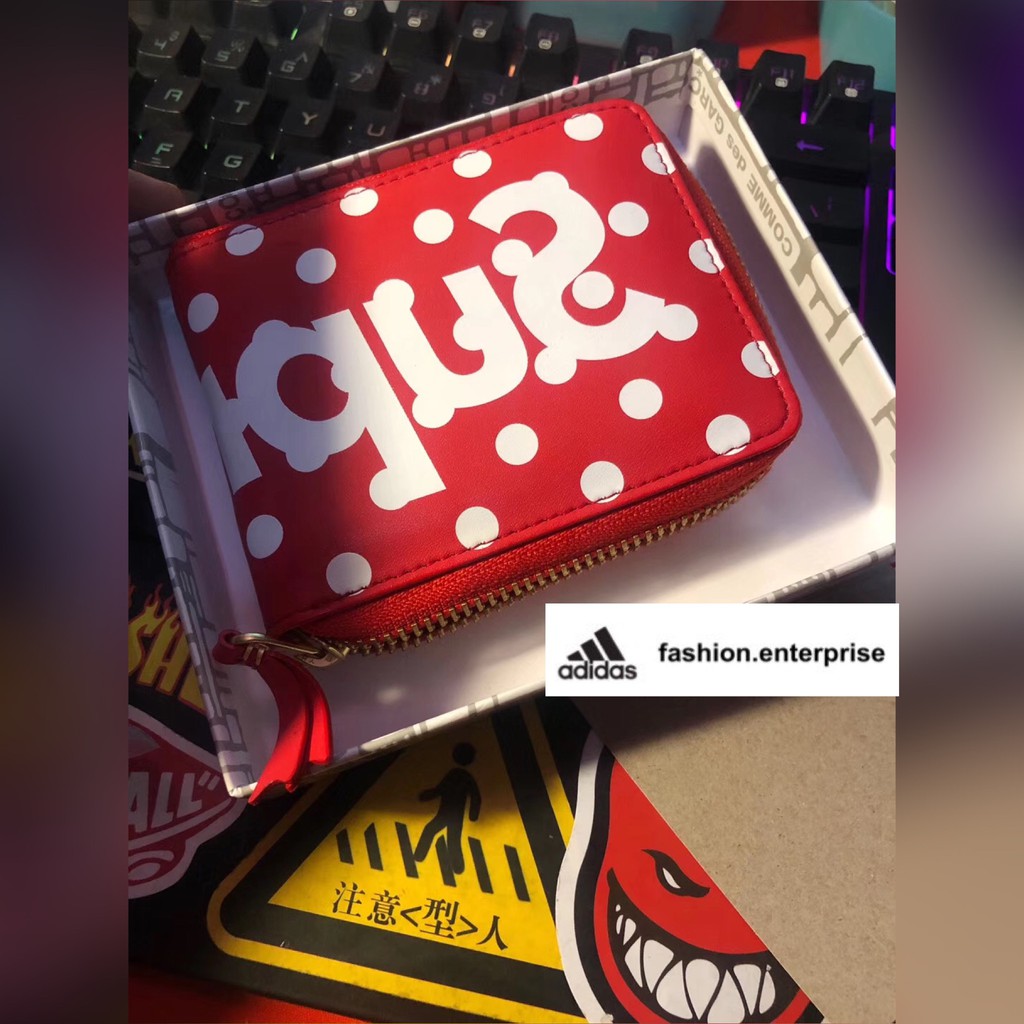 Supreme x best sale cdg wallet