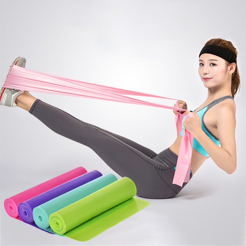 Trainbo Stretch Strap Elastic Yoga Stretching Strap Multi-Loop for Physical  Therapy Pilates Dance Gymnastics Exercise Flexible Pilates Stretch Band