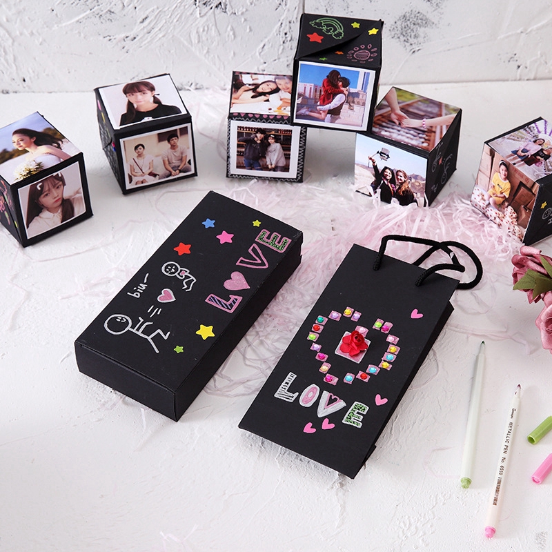 Surprise Bouncing Gift Box Explosion Box DIY Photo Memory Album ...