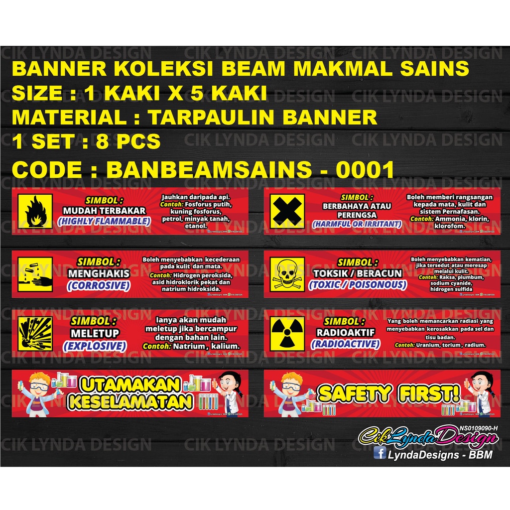 PRE-ORDER - BANNER BEAM SIMBOL MAKMAL SAINS | Shopee Malaysia