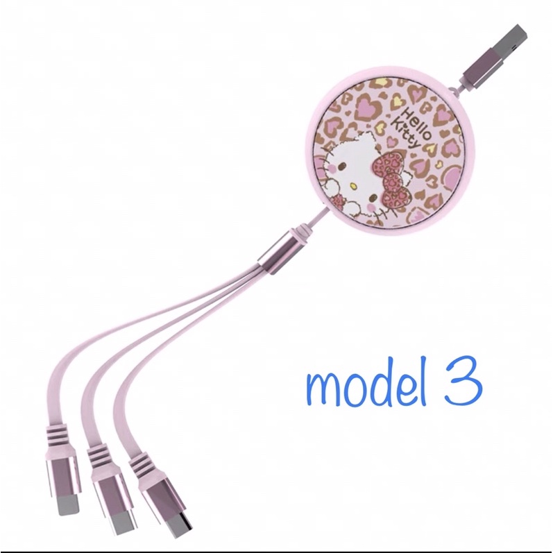 [Genuine] Hello Kitty USB cable 3 in 1 fast charging (100% original ...