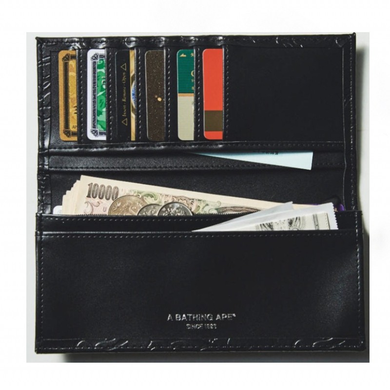 A BATHING APE Men s Leather Long Wallet Shopee Malaysia