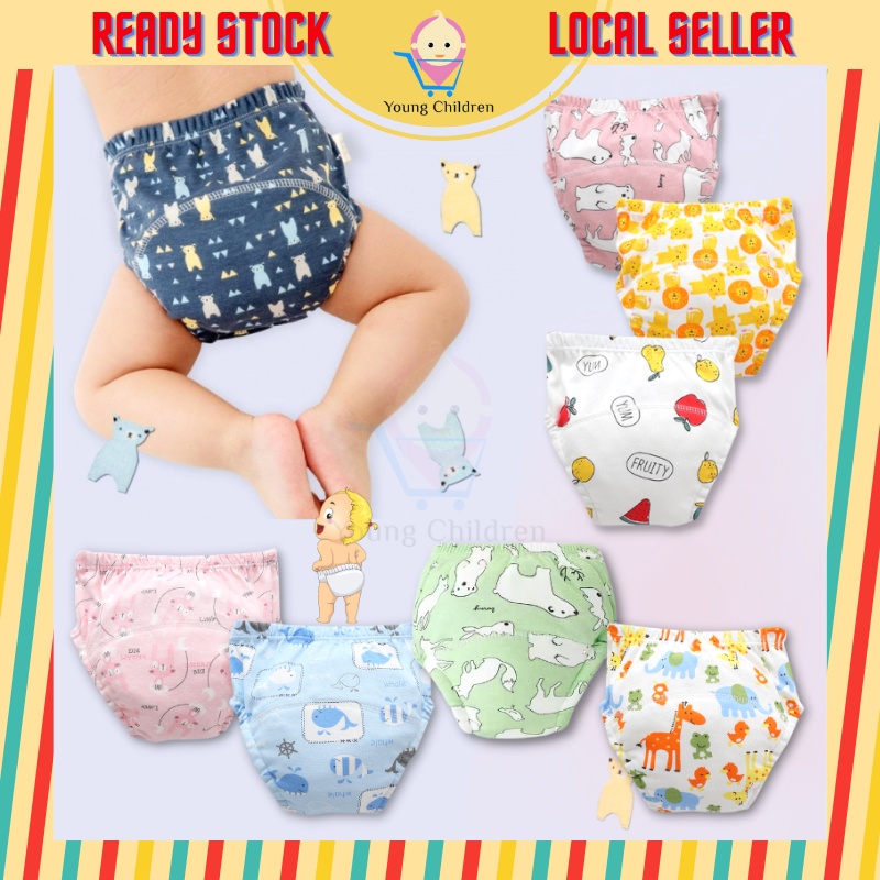 Kids Potty Training Pants Baby Washable Underwear Reusable Toilet Cloth