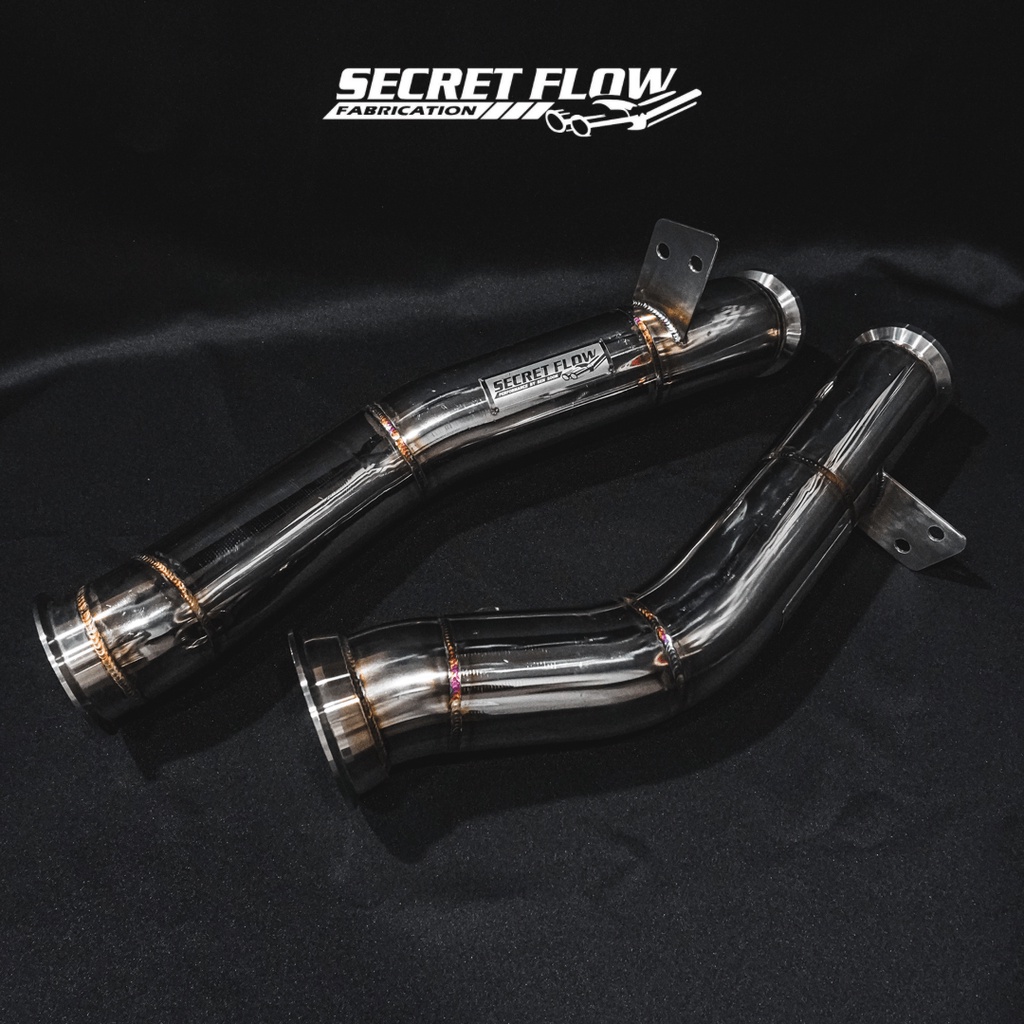 Mercedes Benz AMG C43 C400 C450 W205 Secretflow 3" Catless Downpipe ...