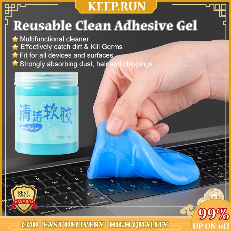 KEYBOARD CLEANER SUPER CLEAN HI-TECH COMPOUND SLIMY GEL JELLY Reusable ...