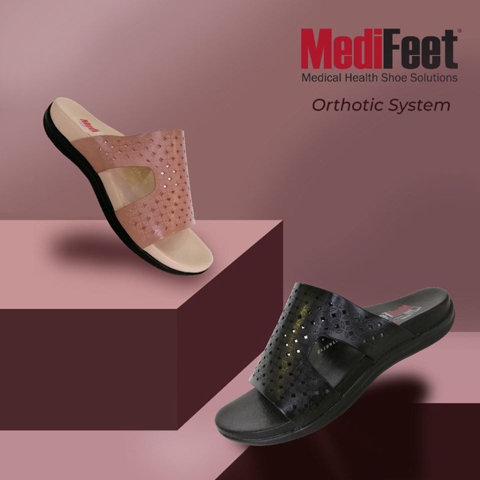 MEDIFEET MO159 ORTHOTIC SYSTEM SANDALS MEDICAL HEALTH SLIPPERS ...