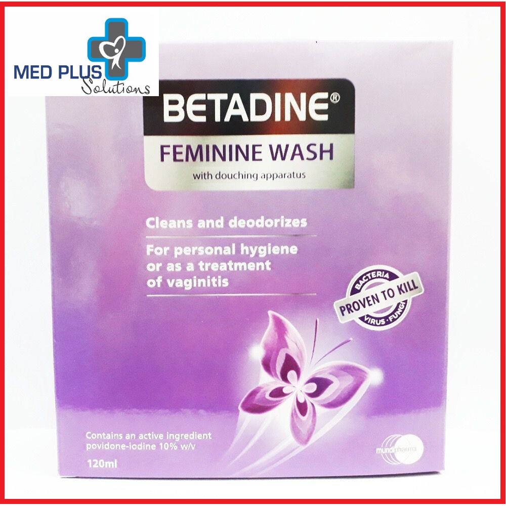 Betadine Feminine Wash with Douching Apparatus 120ml (Exp 5/2025