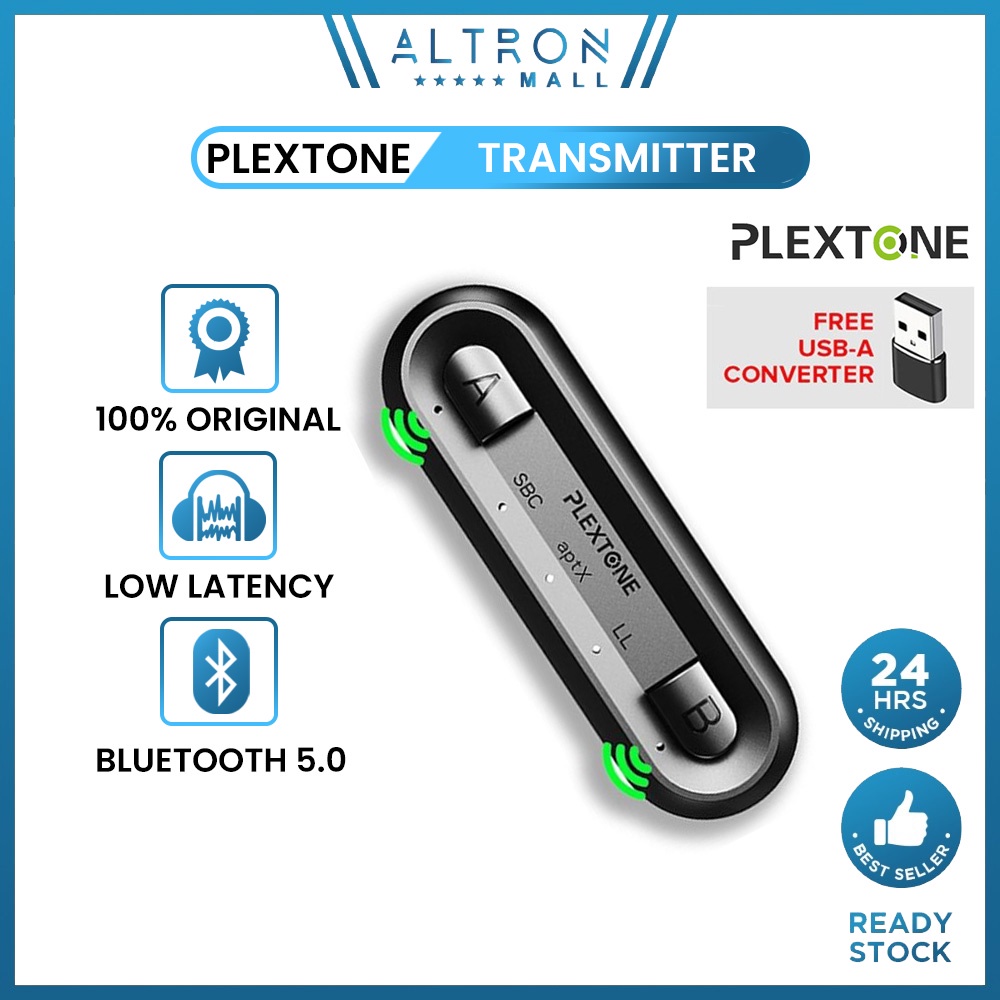 PLEXTONE GS2 Wireless Bluetooth 5.0 HD Audio USB Receiver Transmitter