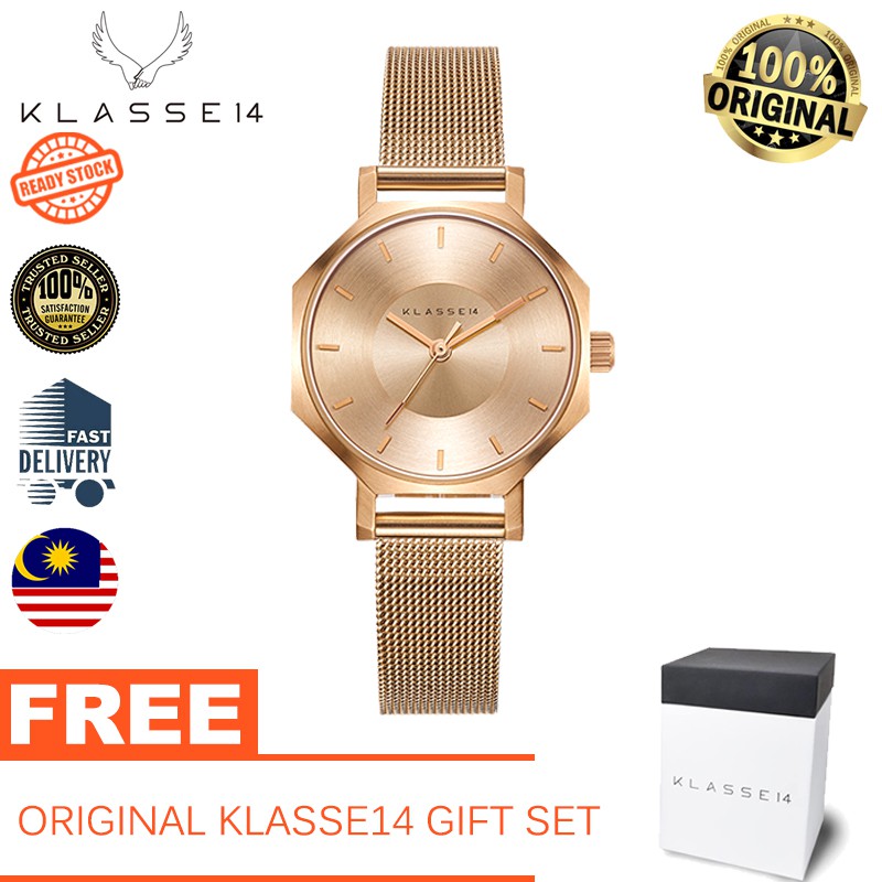 klasse14 OKTO ROSE GOLD MESH 28MM - 時計