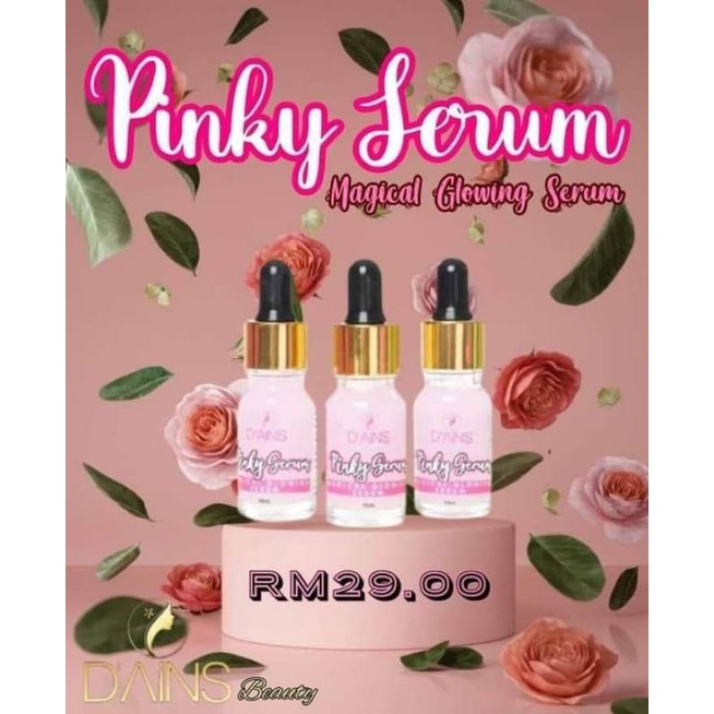 💥PINKY SERUM D'AINS BEAUTY 💯 ORIGINAL + FREE GIFT 🎁💥 | Shopee Malaysia