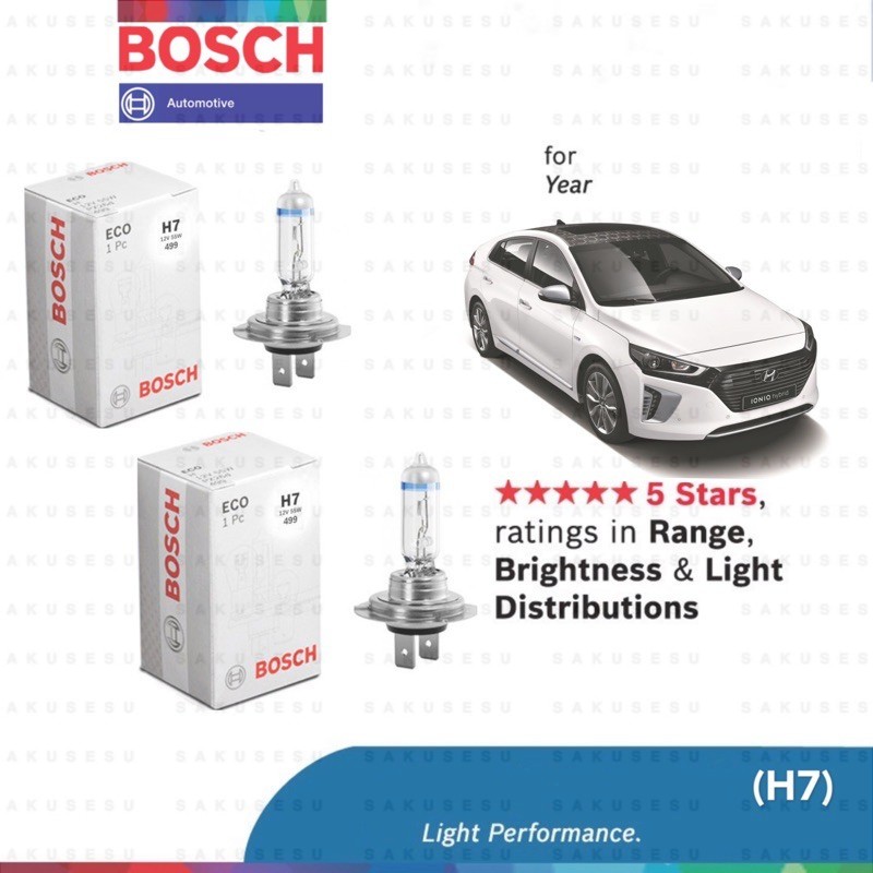 Bosch ECO H7 Headlight Bulb for Hyundai Ioniq Hybrid 2016 - Present ...