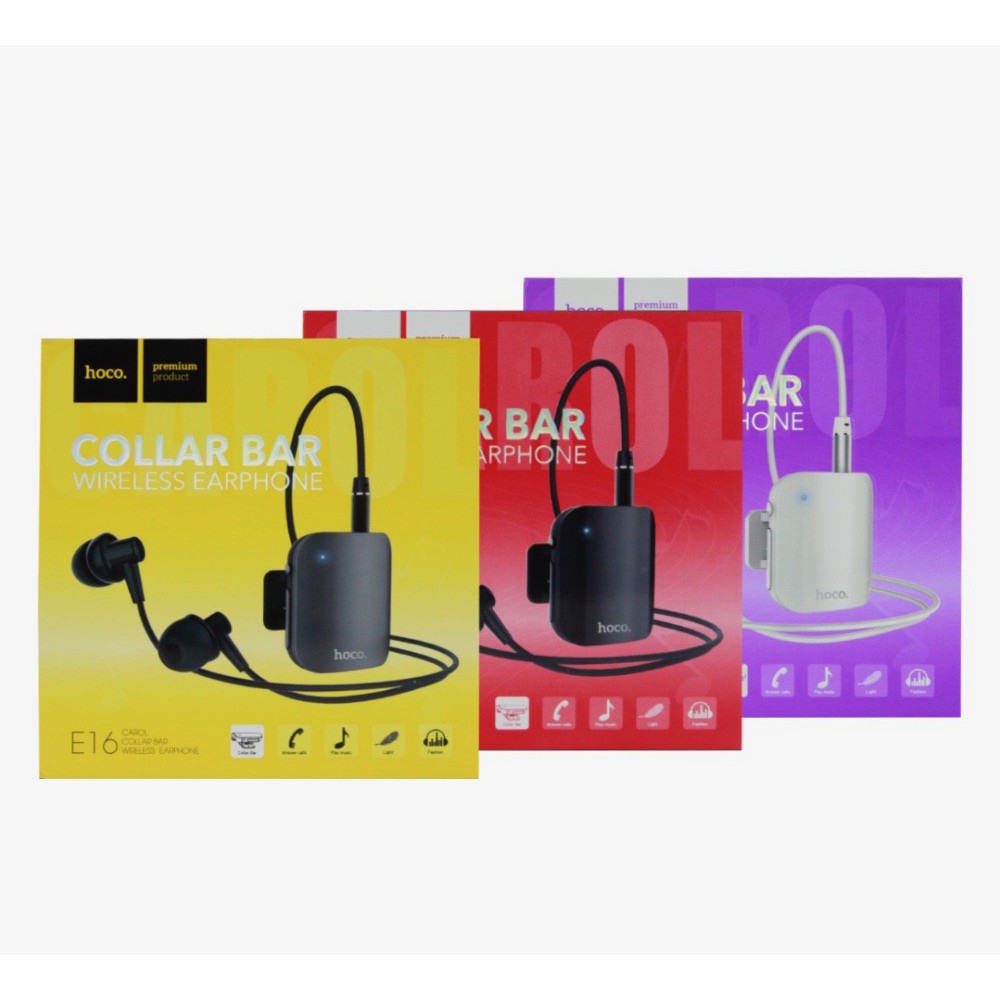 HOCO Carol Collar Bar Wireless Earphone Bluetooth Headset E16