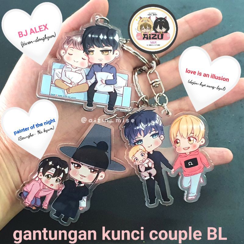 GANTUNGAN Manga/manhwa bj alex Keychain, painter of the night, love is ...