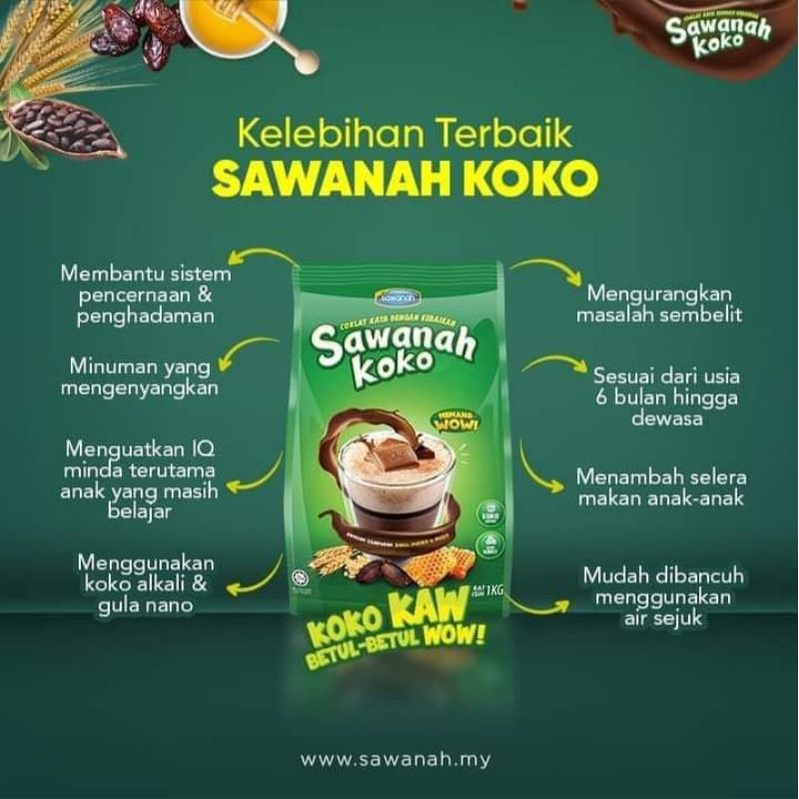 Minuman Coklat Sawanah Koko Shopee Malaysia