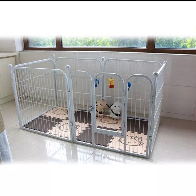 ** READY STOCK** expandable divider Playpen steel metal fence cage ...