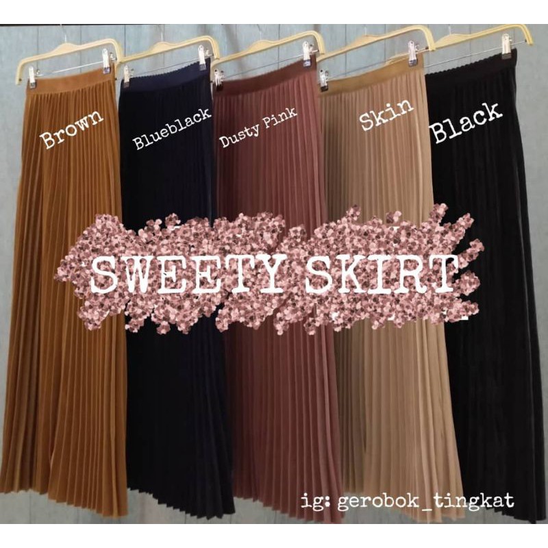 🔥HOT ITEM🔥SKIRT PLEATED PLAIN/READY STOCK | Shopee Malaysia