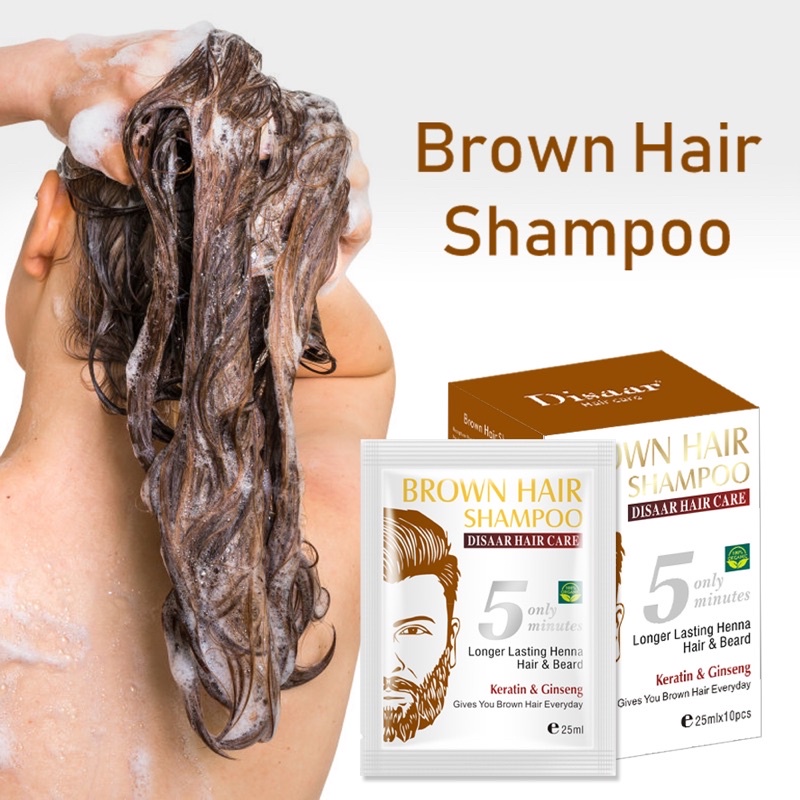 Brown Hair Shampoo Longer Lasting Henna 