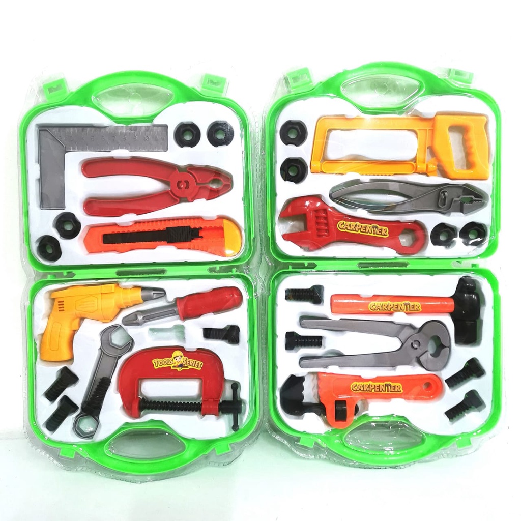 Workshop Tools Set Pretend Play Tool Kit Construction Toys | Shopee ...