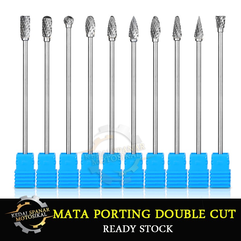 [DOUBLE CUT] 6X3X95MM CARBIDE ROTARY FILE / MATA PORTING | Shopee Malaysia