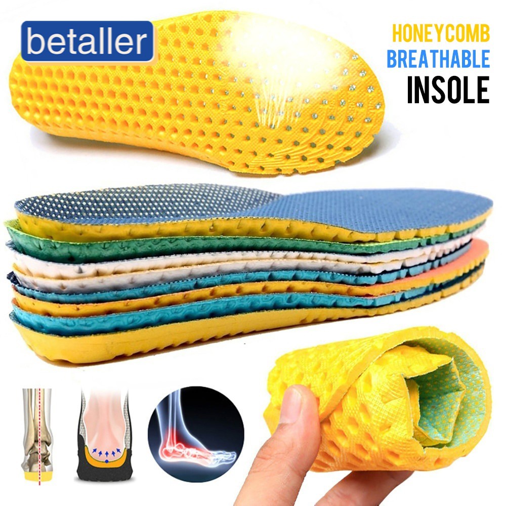 Mesh Breathable Stretch Running Cushion Insoles For Shoes Sole ...