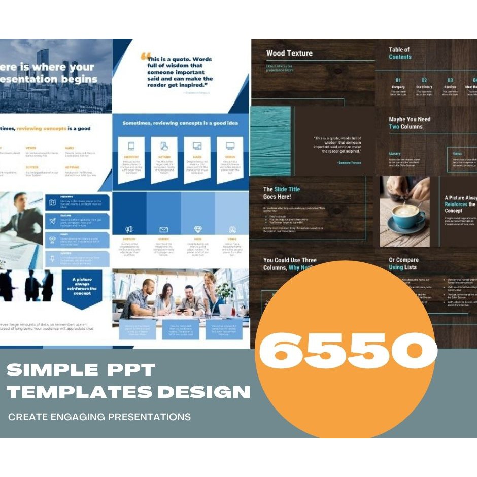 Premium Powerpoint Slides with 6550 Simple Design Templates and Free ...