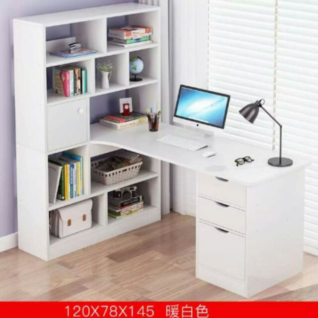 Study Table Book Shelves Shelf Drawer Laci Furniture Computer Table