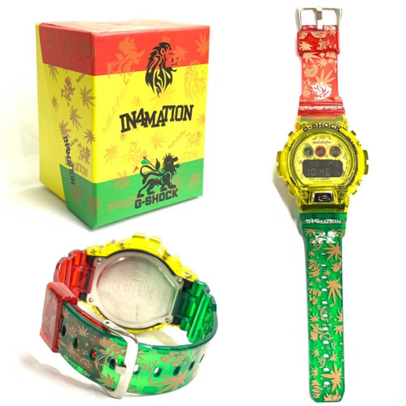 Jam Gshock Rasta Jelly Inamation Dw Petak Shopee Malaysia