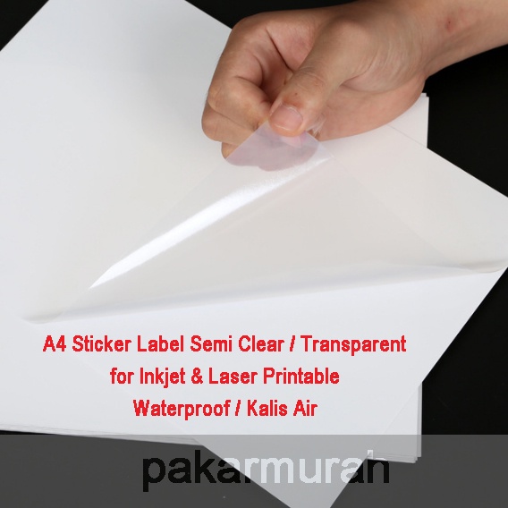 Clear Transparent Sticker for all Inkjet Printer