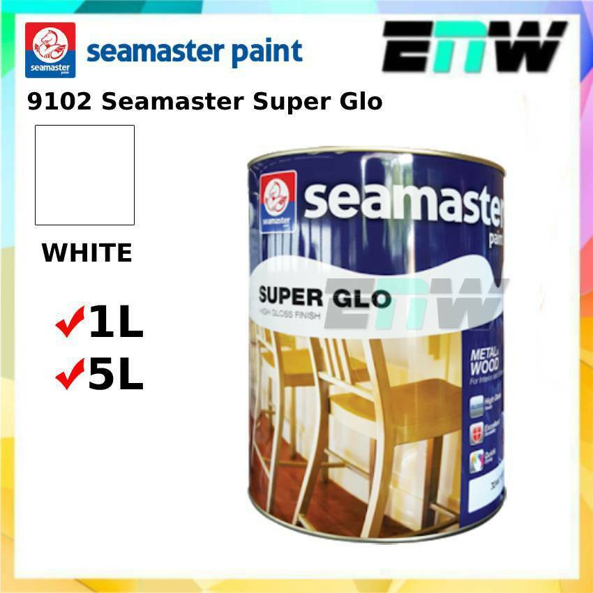 5L Seamaster Super Glo 6600 High Gloss Finish 9102/9103/6698/9093/9095 ...