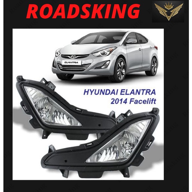 [ free bulb ] HYUNDAI ELANTRA 2014 2015 FOG LAMP SPORT LIGHT Shopee