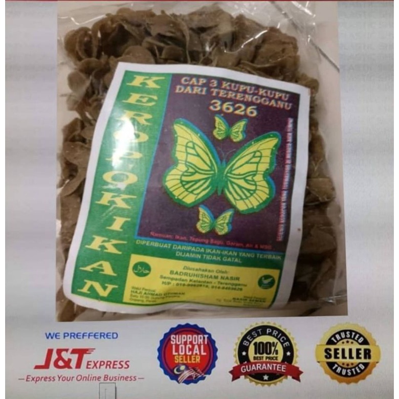 Keropok Cap Rama-Rama 500g Dari Terengganu #SetMudah #MasakSendiri # ...