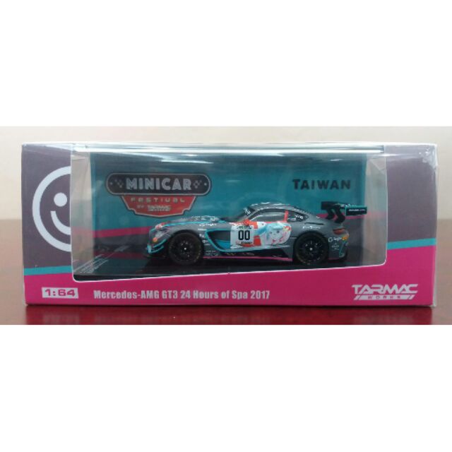 Tarmac Works 1:64 Mercedes-AMG GT3, 24 Ore Di Spa 2022 #55, Modellino Diecast Rosso