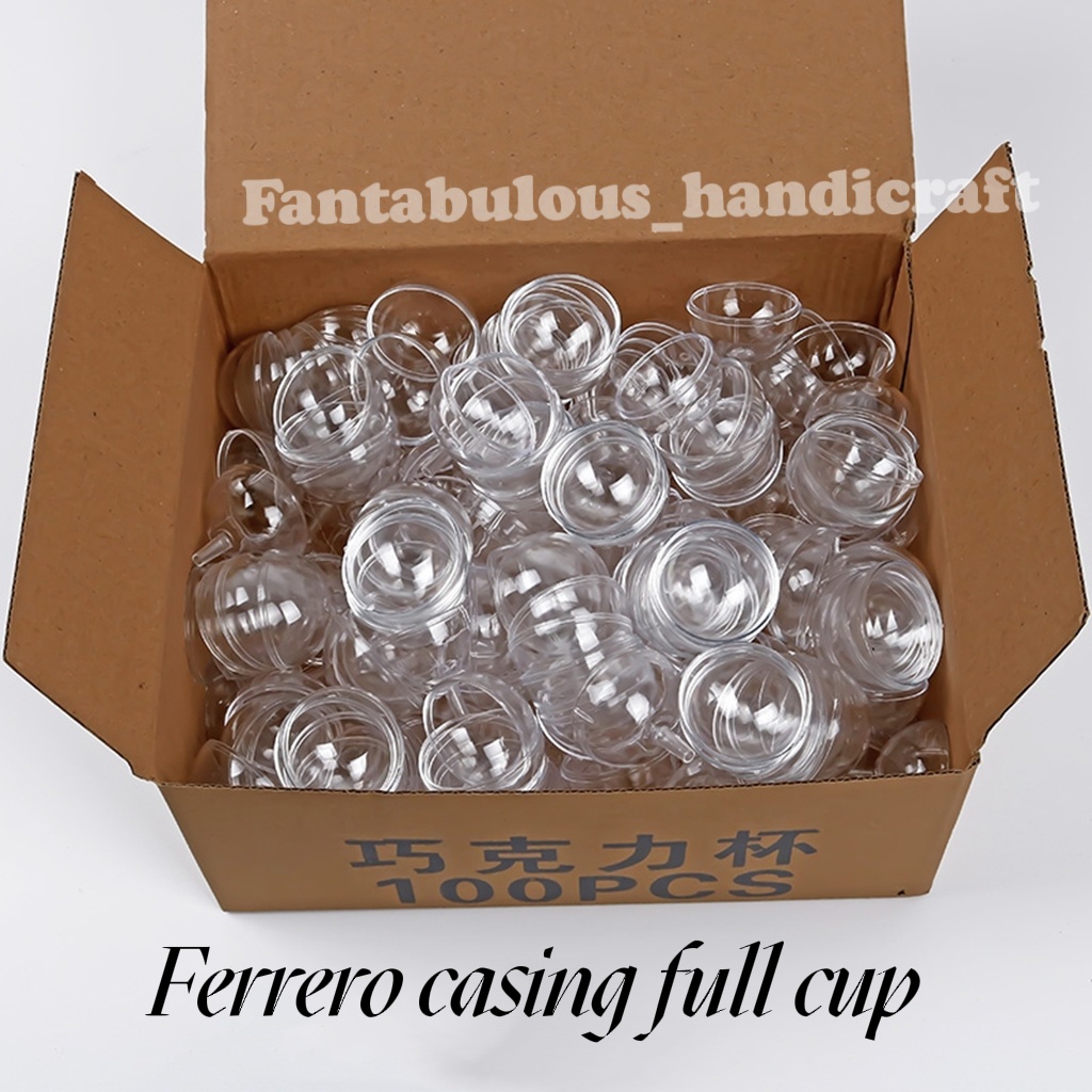 Clear Casing chocolate 1 box Plastik Cup Bouquet Flower Ferrero Rocher ...