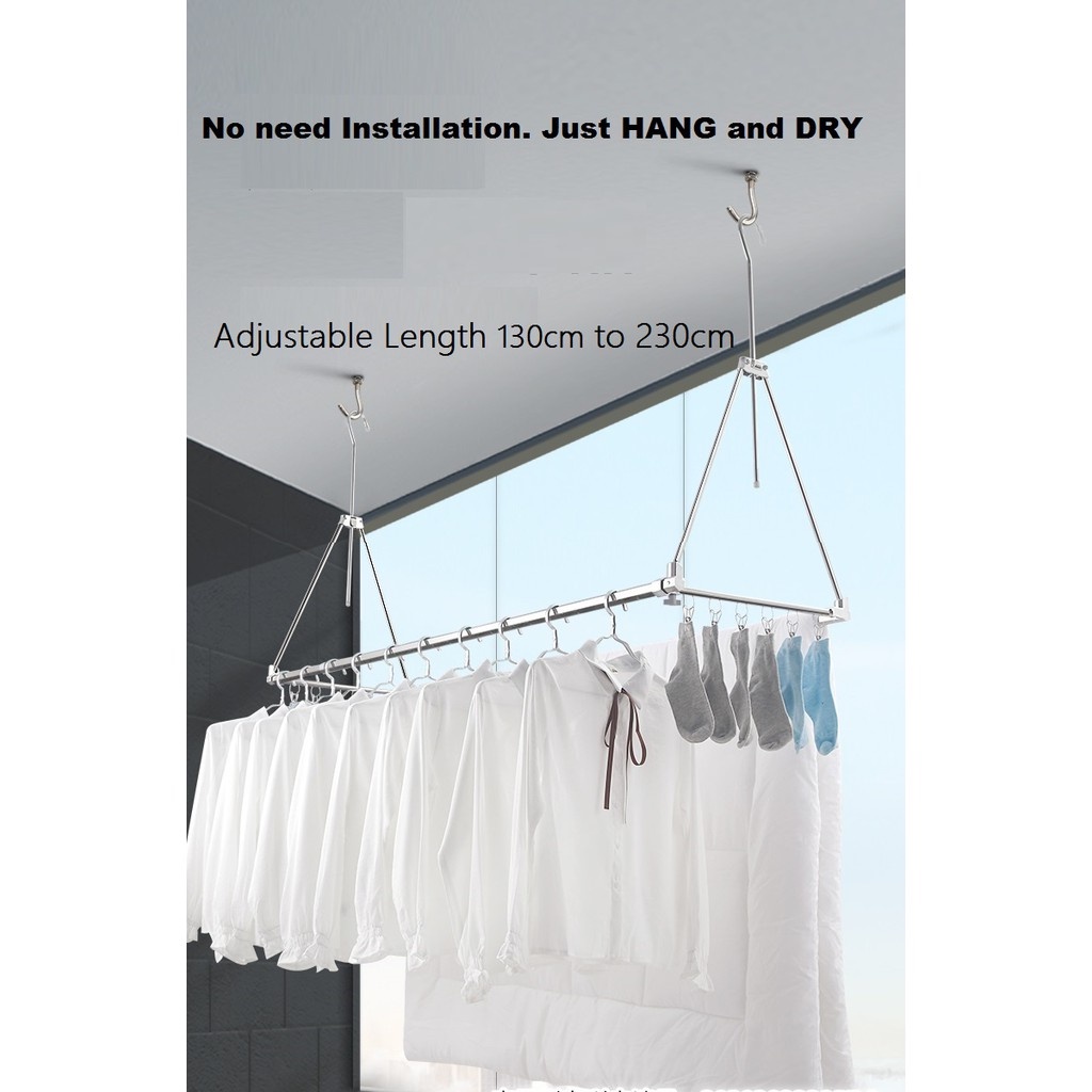 Ceiling mounted lifting clothes hanger sale