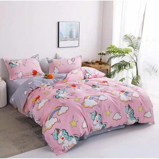 Local Seller + Ready Stock】Cadar Branded Luxury Bedsheet Fitted Tilam Queen  King 5in1 With Comforter Set