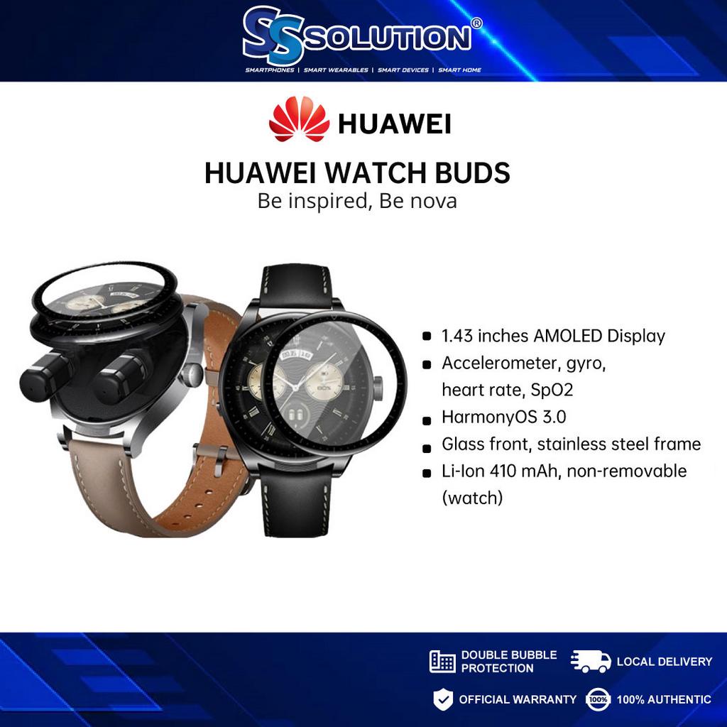 Huawei Watch Buds 1.43AMOLED Built-in Wireless Earbuds Stainless Steel By  Fedex